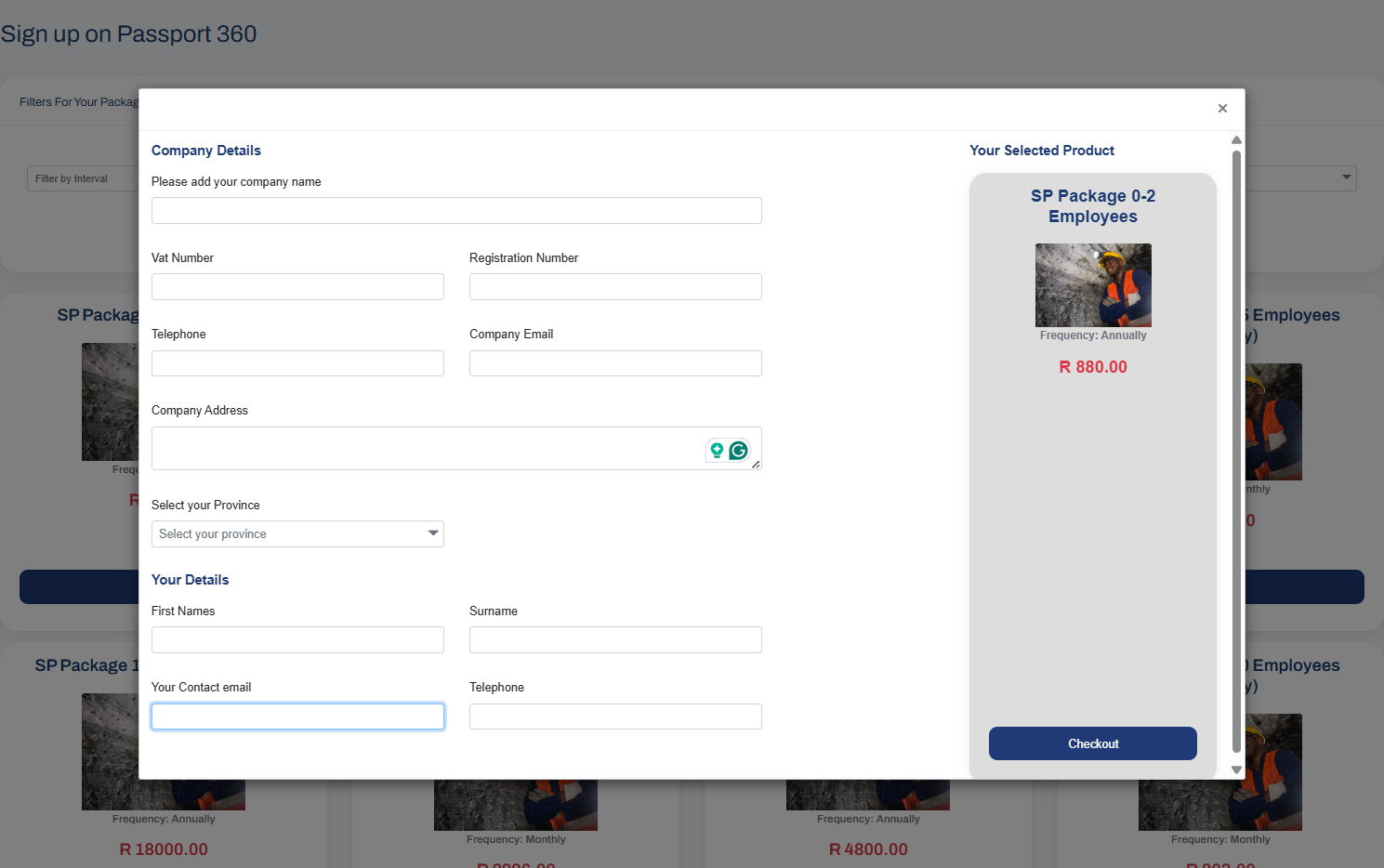 Add your contact email address