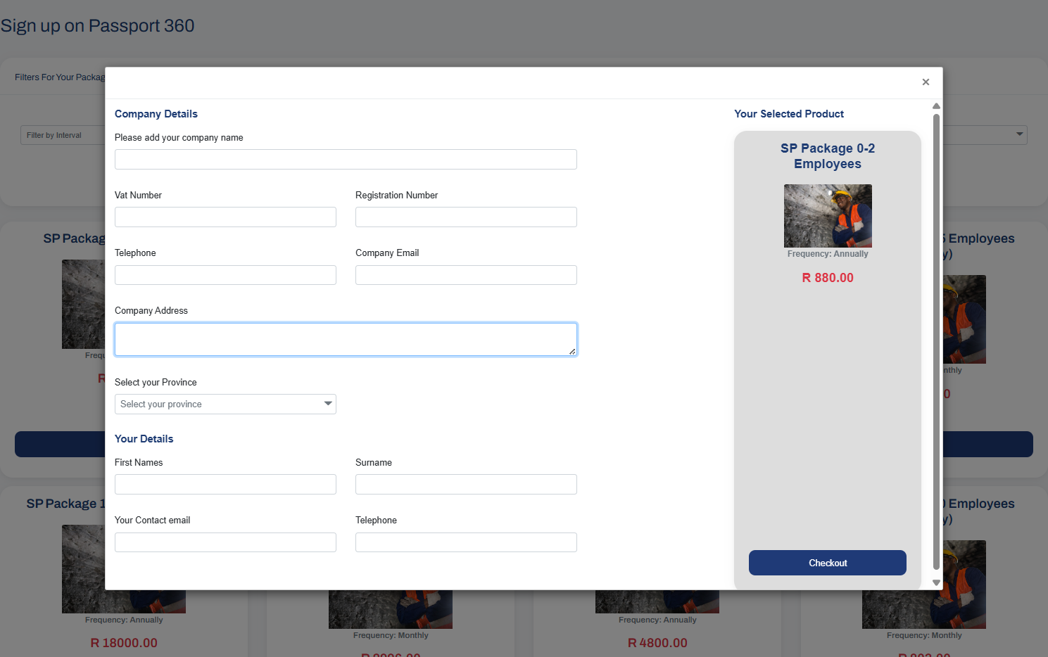 Add your company address